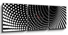 Obraz s hodinami 3D tdln - 150 x 50 cm F_BM6566654 - abstract  background, vector