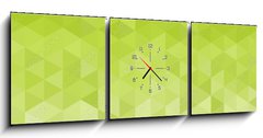 Obraz s hodinami 3D tdln - 150 x 50 cm F_BM69323288 - Abstract green background