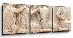 Obraz s hodinami   Ancient Greek Temple Frieze detail, Delhpi, Greece, 150 x 50 cm