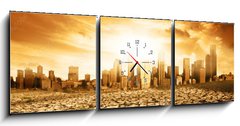 Obraz s hodinami 3D tdln - 150 x 50 cm F_BM7782160 - The Future