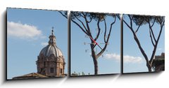 Obraz s hodinami 3D tdln - 150 x 50 cm F_BM83188340 - Tempio Antonino Faustina