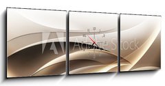 Obraz s hodinami 3D tdln - 150 x 50 cm F_BM85296957 - Elegant Gold Background