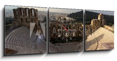 Obraz s hodinami 3D tdln - 150 x 50 cm F_BM94838145 - Acropolis in Athens, Greece A World Heritage Site