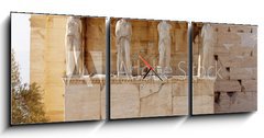 Obraz s hodinami 3D tdln - 150 x 50 cm F_BM97379265 - Parthenon temple on the Acropolis of Athens,Greece. - Parthenon chrm na Acropolis v Atnch, ecko.