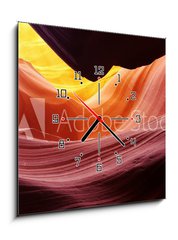 Obraz s hodinami 1D - 50 x 50 cm F_F113239318 - Lower Antelope Canyon, Arizona, USA
