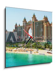 Obraz s hodinami 1D - 50 x 50 cm F_F115896652 - Atlantis Hotel in Dubai, UAE