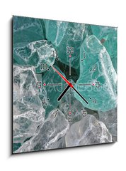 Obraz s hodinami 1D - 50 x 50 cm F_F121845725 - decorative stones - ozdobné kameny
