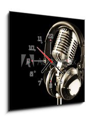 Obraz s hodinami 1D - 50 x 50 cm F_F1308483 - on the air - ve vzduchu