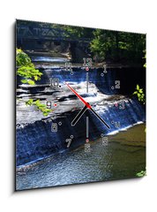 Obraz s hodinami 1D - 50 x 50 cm F_F1402422 - paine falls 1 - paine, pokud 1