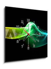 Obraz s hodinami   color smoke, 50 x 50 cm