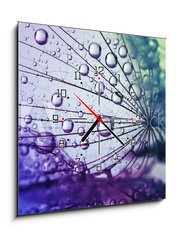 Obraz s hodinami 1D - 50 x 50 cm F_F146436696 -  dandelion flower background