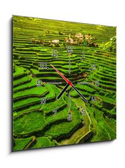 Obraz s hodinami 1D - 50 x 50 cm F_F149173754 - Batad Rice Terraces in Northern Luzon, Philippines.