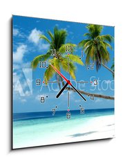 Obraz s hodinami 1D - 50 x 50 cm F_F158471813 - Traumstrand