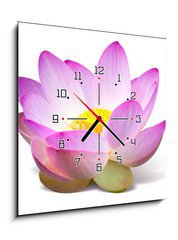 Obraz s hodinami 1D - 50 x 50 cm F_F15918098 - Lotus