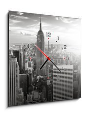 Obraz s hodinami   New York skyline, 50 x 50 cm
