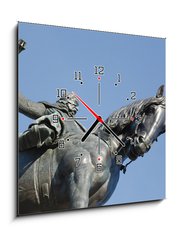 Obraz s hodinami 1D - 50 x 50 cm F_F176625690 - Monument in Prague - Památník v Praze