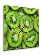 Obraz s hodinami 1D - 50 x 50 cm F_F17747289 - Kiwi