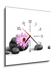Obraz s hodinami   Serenite et Plenitude, 50 x 50 cm