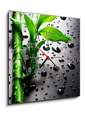 Obraz s hodinami 1D - 50 x 50 cm F_F18901252 - Bamboo