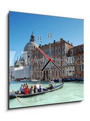 Obraz s hodinami 1D - 50 x 50 cm F_F19684299 - Gondola