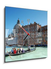 Obraz s hodinami 1D - 50 x 50 cm F_F19684299 - Gondola