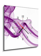 Obraz s hodinami 1D - 50 x 50 cm F_F20700080 - Abstract smoke - Abstraktn kou