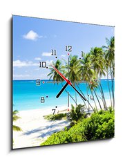 Obraz s hodinami 1D - 50 x 50 cm F_F22365741 - Bottom Bay, Barbados, Caribbean