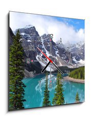 Obraz s hodinami 1D - 50 x 50 cm F_F22857690 - Moraine Lake in Banff National Park, Alberta, Canada