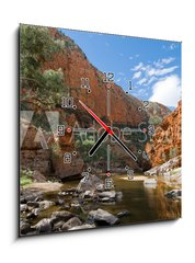 Obraz s hodinami 1D - 50 x 50 cm F_F23223038 - View of Ormiston Gorge, Macdonnell Ranges, Australia - Pohled na Ormiston Gorge, Macdonnell Ranges, Austrálie