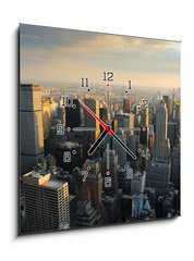 Obraz s hodinami   NEW YORK CITY SKYLINE, 50 x 50 cm