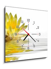 Obraz s hodinami 1D - 50 x 50 cm F_F23653393 - reflet zen