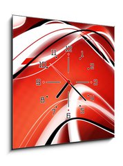 Obraz s hodinami   Abstract background, 50 x 50 cm