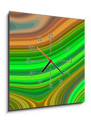 Obraz s hodinami 1D - 50 x 50 cm F_F256703141 - Psychedelic web abstract pattern and hypnotic background,  layout.