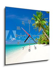 Obraz s hodinami 1D - 50 x 50 cm F_F25873356 - Holiday Paradise