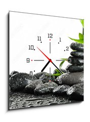 Obraz s hodinami 1D - 50 x 50 cm F_F25877937 - Spa concept