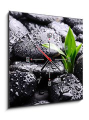 Obraz s hodinami 1D - 50 x 50 cm F_F25878336 - Spa concept