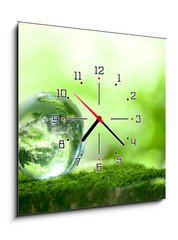 Obraz s hodinami 1D - 50 x 50 cm F_F25879778 -