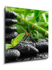 Obraz s hodinami 1D - 50 x 50 cm F_F25884824 - Spa concept