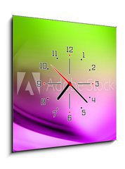 Obraz s hodinami 1D - 50 x 50 cm F_F2605448 - abstract composition