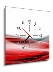 Obraz s hodinami 1D - 50 x 50 cm F_F260622616 - Abstract elegant romantic wave panorama background design illustration