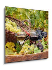 Obraz s hodinami 1D - 50 x 50 cm F_F27521163 - vineyard