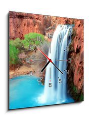 Obraz s hodinami   havasu falls, 50 x 50 cm