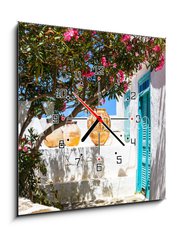 Obraz s hodinami 1D - 50 x 50 cm F_F280262579 - Old ceramic vessels in Apollonia village on Sifnos island in Greece.