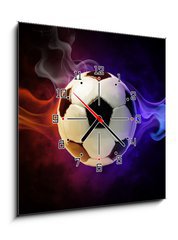 Obraz s hodinami 1D - 50 x 50 cm F_F28149480 - flamy symbol - plamenný symbol