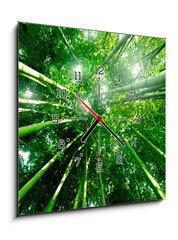 Obraz s hodinami 1D - 50 x 50 cm F_F28379560 - Bambou zen for t