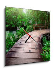 Obraz s hodinami 1D - 50 x 50 cm F_F28613462 - Path