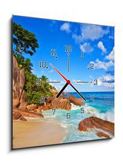 Obraz s hodinami 1D - 50 x 50 cm F_F28828441 - Dream Seascape View