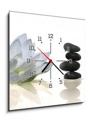 Obraz s hodinami 1D - 50 x 50 cm F_F2900573 - espace zen