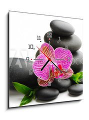 Obraz s hodinami 1D - 50 x 50 cm F_F29541854 - Spa concept