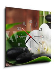 Obraz s hodinami   Spa concept, 50 x 50 cm